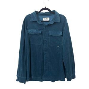 BELIEF NYC Corduroy‎ Button Down Shirt Large
